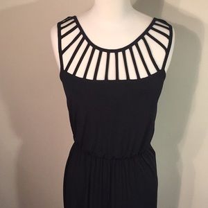 Black maxi dress